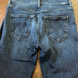 Mother Mid Rise straight leg jeans
